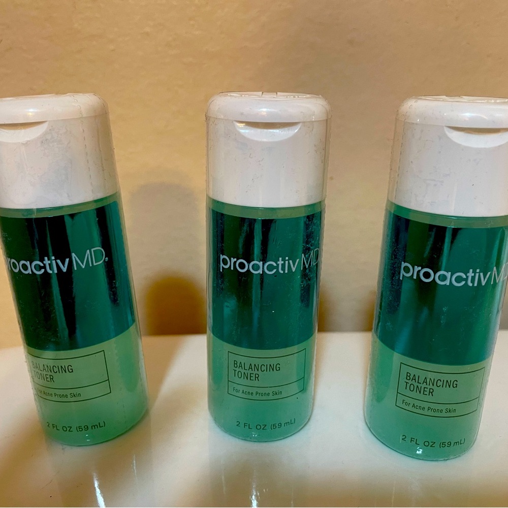 Set of three (3) travel size toners. Proactiv MD.